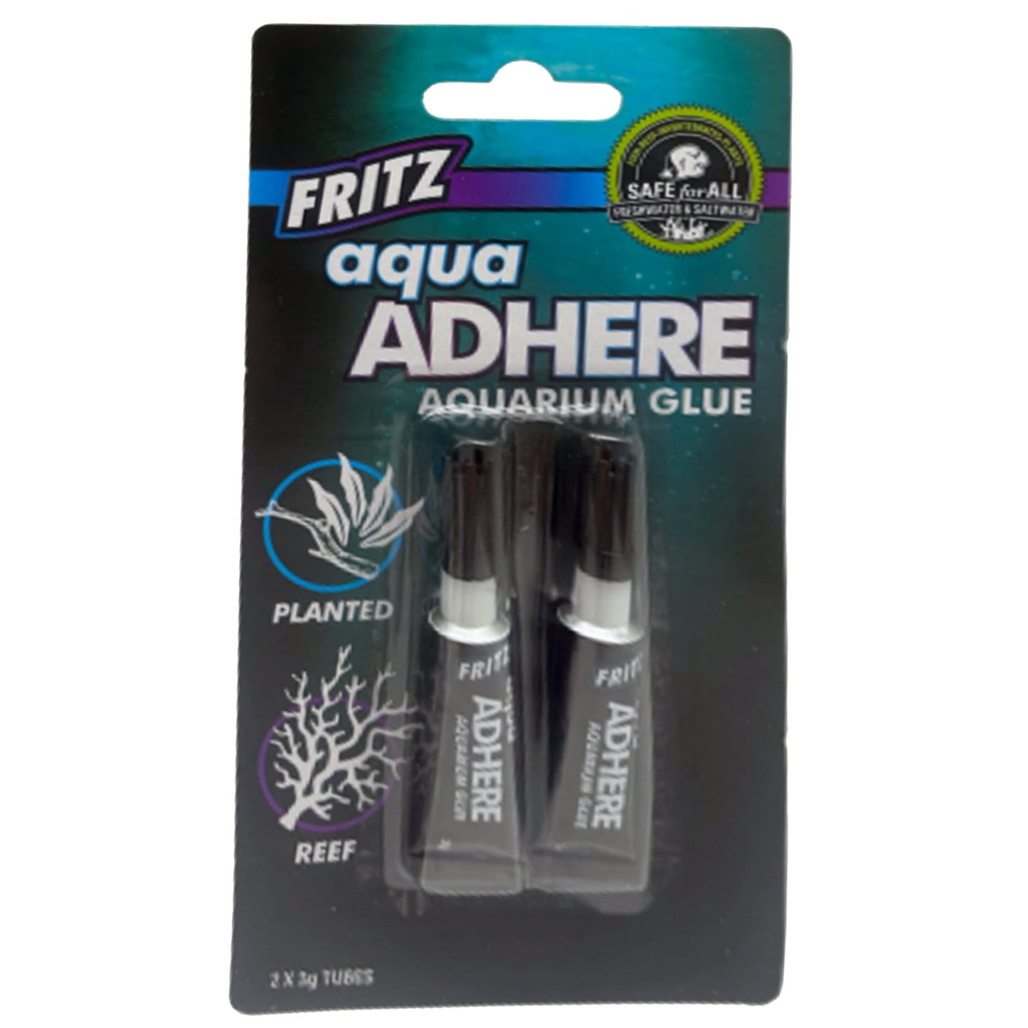 Fritz Aqua Adhere Aquascape Glue 3gm twin-pack