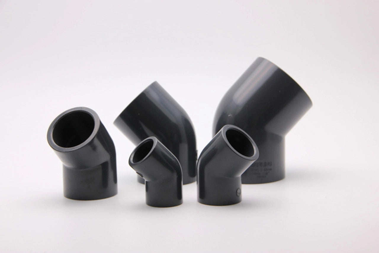 Grey DIN 45 Degree Elbow