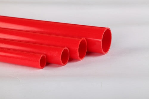 Red DIN UPVC Pipe Per Metre