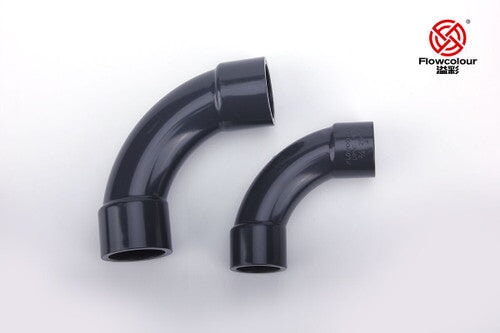 Grey DIN 90 Degree Crescent Moon Elbow