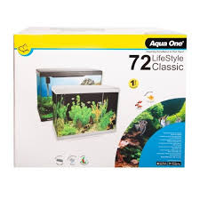 Aqua One Lifestyle Classic 72L Complete Glass Aquarium - Satin Black