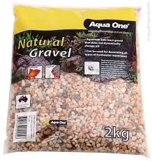 Aqua One - Natural Gravel Gold Light 4-6mm 2kg