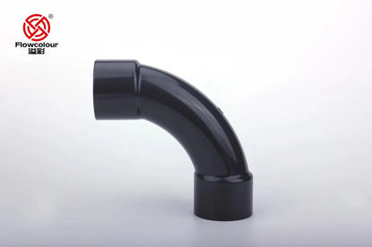 Grey DIN 90 Degree Crescent Moon Elbow