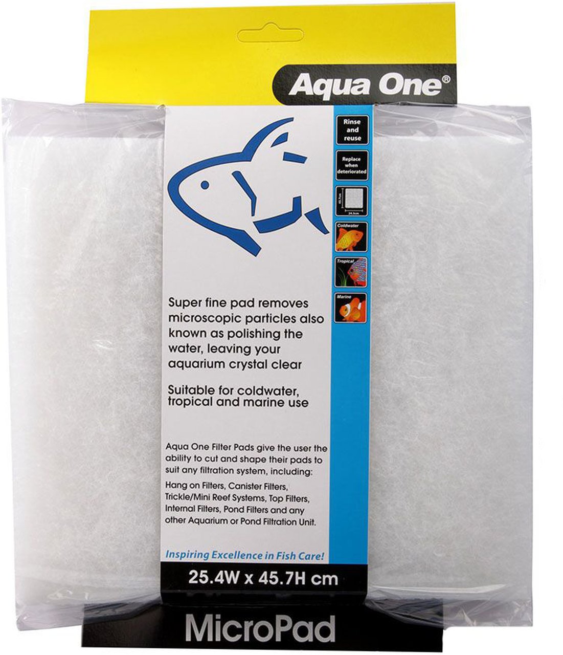 Aqua One Micro Pad Self Cut filter Pad 25.4 x 45.7cm